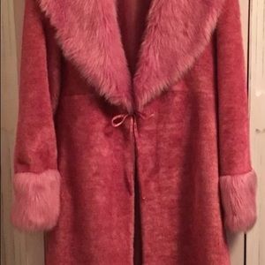 Blanc Noir Flattering Dress Coat in Pretty, Pink.